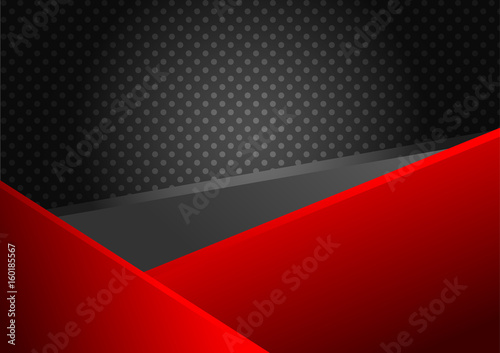 Vector abstract  red and black background