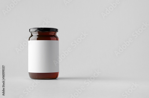Honey Jar Mock-Up - Blank Label