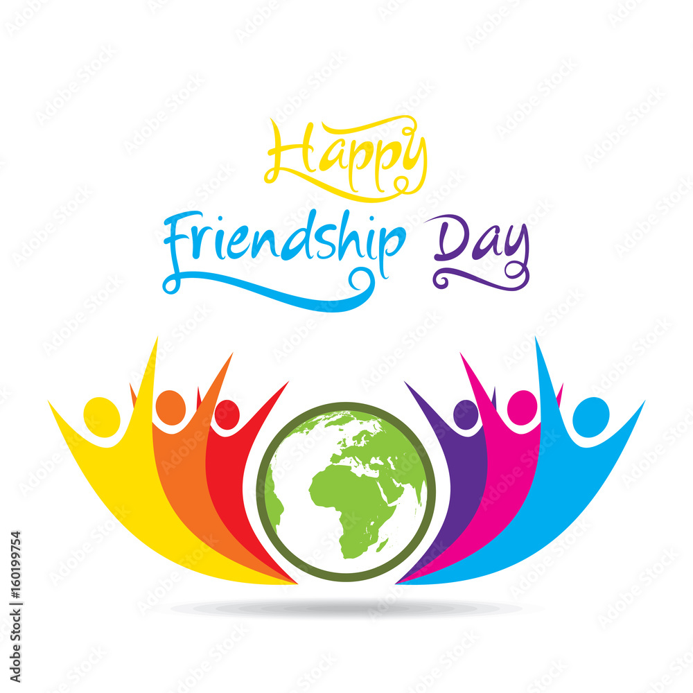 happy friendship day poster design