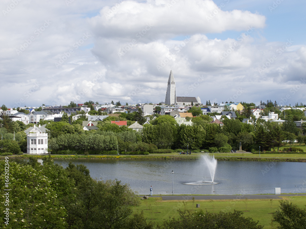 Reykjavik city centre - the Pond Iceland