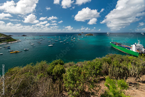 Gustavia town and harbour, Saint Barth