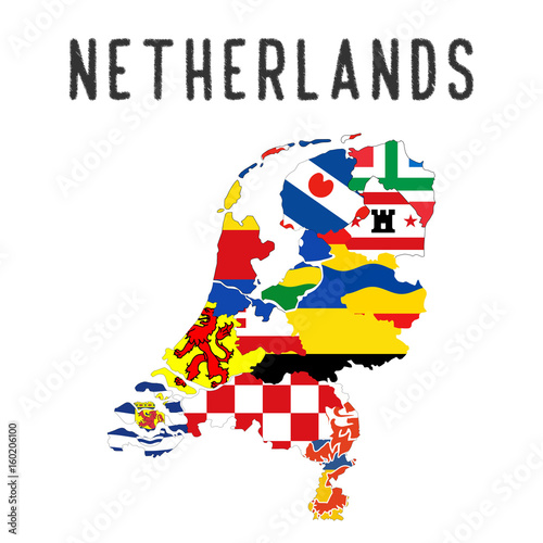 Netherlands regions map