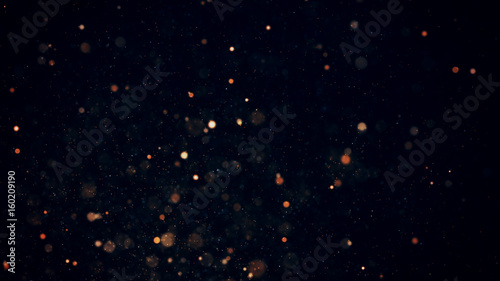 glowing particles, stars and sparkling flow, abstract background with sparkle glitter