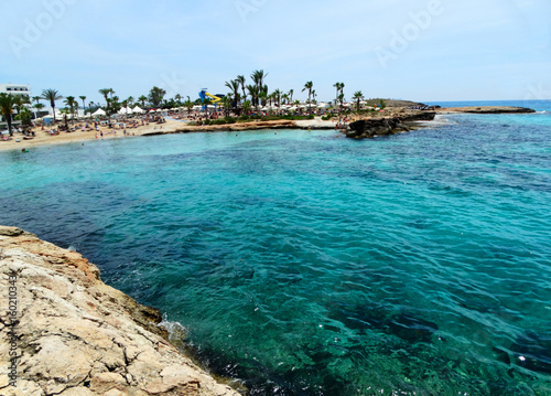 beach coast landscape mediterranean sea Cyprus island