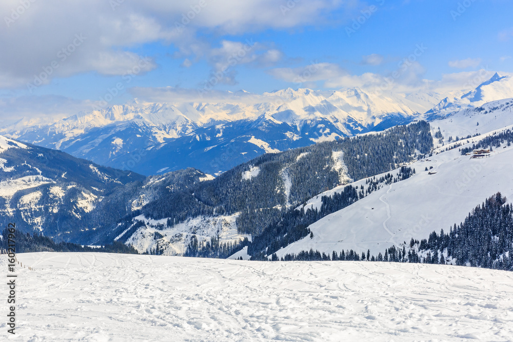 Winter landscape in Alps