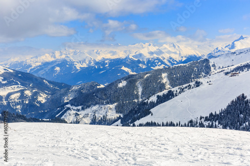 Winter landscape in Alps