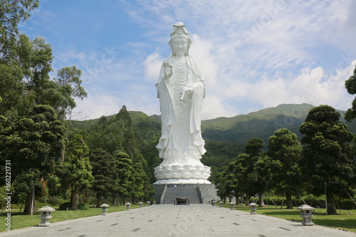 Tsz Shan Monastery.It is a Chinese Buddhist monastery in Tung Tsz.Much of the monastery building funds were donated by local business magnate Li Ka-shing.Guanyin in Hong Kong