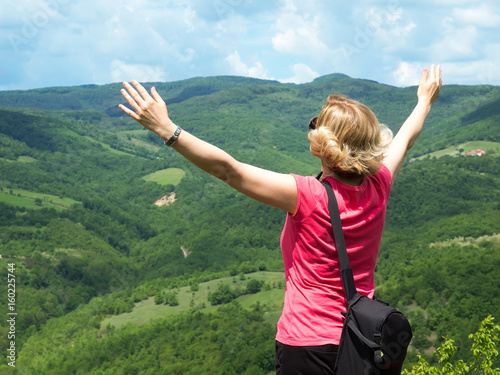 Feeling of freedom on the mountain