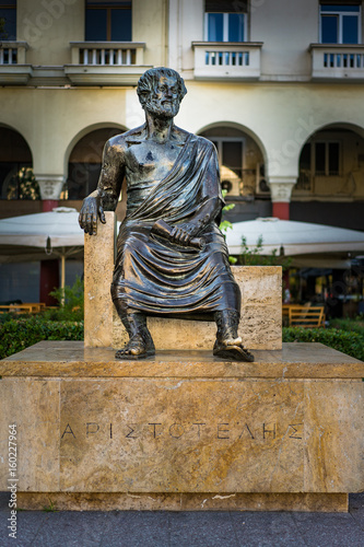 Aristotelis Sculpture at Aristotelous Square, Center of the Thessaloniki city, Greece