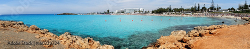 panorama beach coast landscape mediterranean sea Cyprus island © Anastasia Tsarskaya