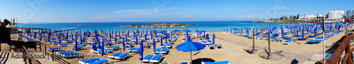 panorama beach coast landscape mediterranean sea Cyprus island © Anastasia Tsarskaya