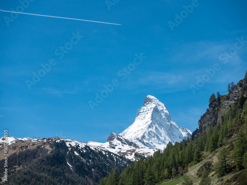 snowy mountain landscape in Switzerland