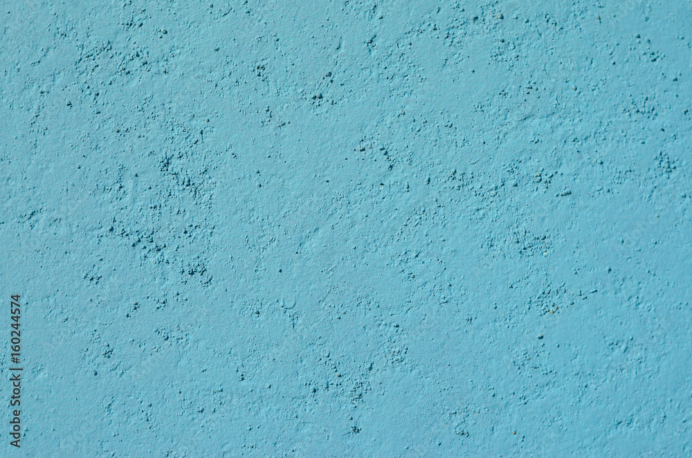 Obraz premium Blue plaster wall texture. Empty plaster background