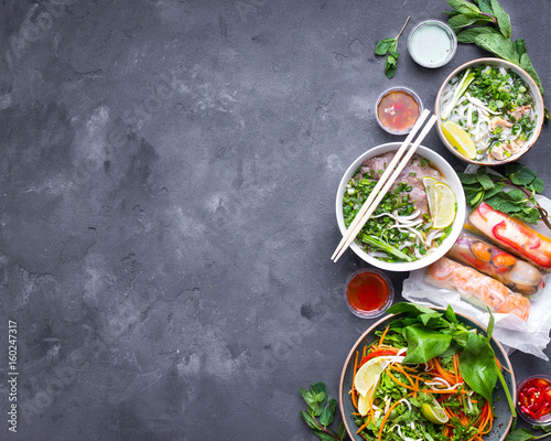 Vietnamese dishes set
