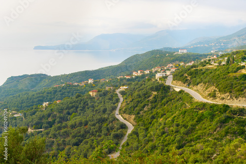 Albania sea coast landscape