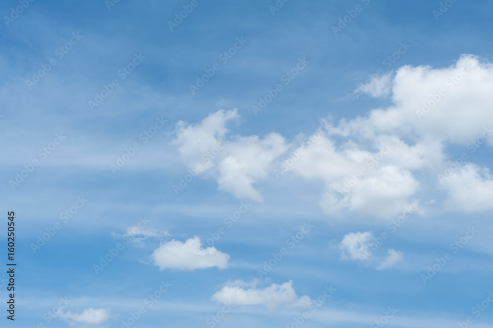 Blue sky with white clouds