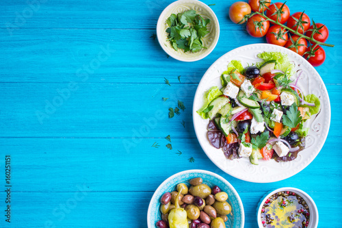 Greek salad background