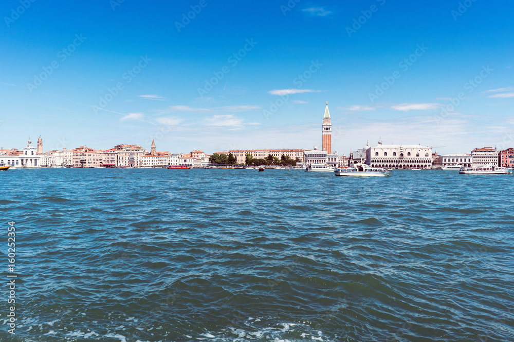 Venice, Veneto / Italy- May 20, 2017: View of the shores of the island called 