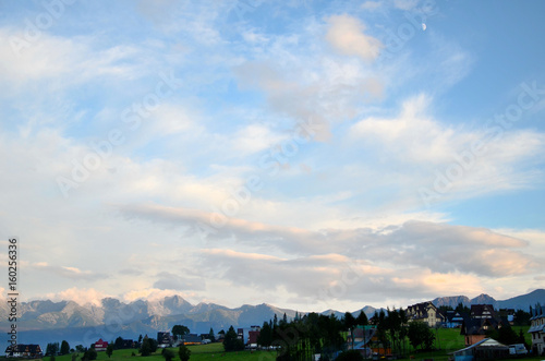 Obraz na płótnie Mountain landscape (The Tatras in Poland) w salonie