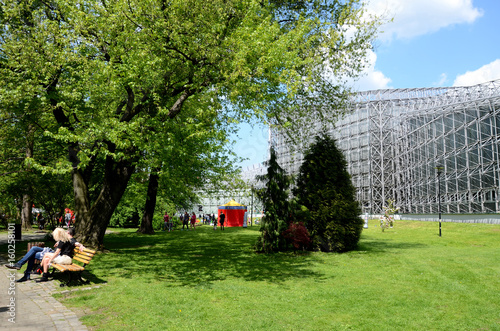 Obraz na płótnie Municipal park (Gliwice in Poland) w salonie