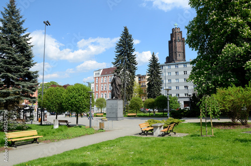 Obraz na płótnie Municipal park (Gliwice in Poland) w salonie