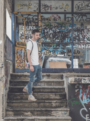 Man portrait outdoor photo