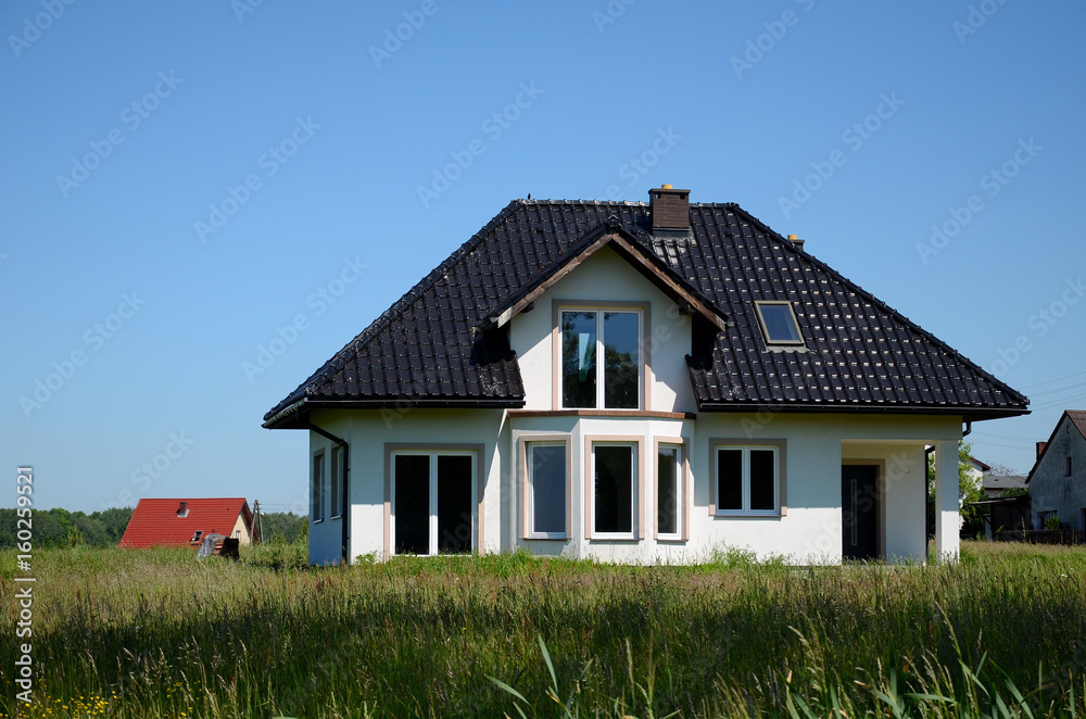 New house against the sky