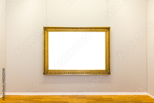 Blank Art Museum Isolated Painting Frame Decoration Indoors Wall White Template