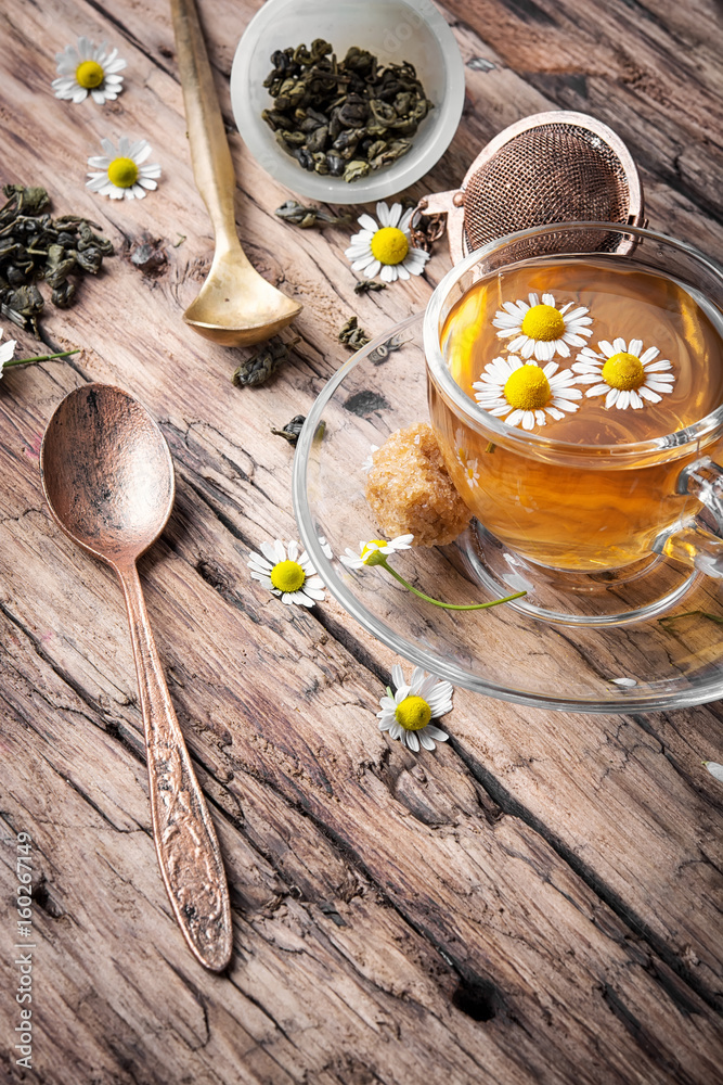Herbal tea with chamomile