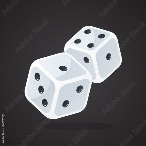 Two gambling dices
