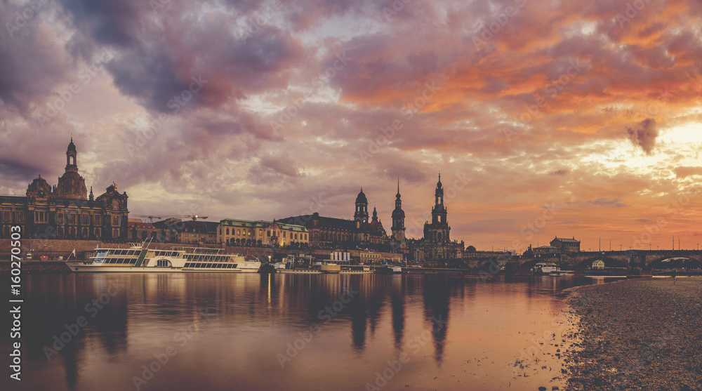 Evening panorama of Dresden Evening panorama of Dresden