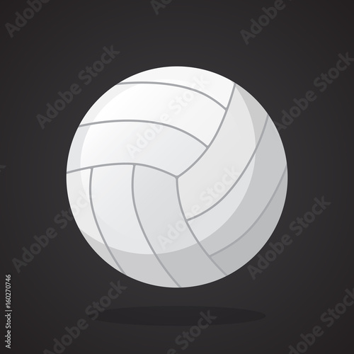 Leather volleyball ball