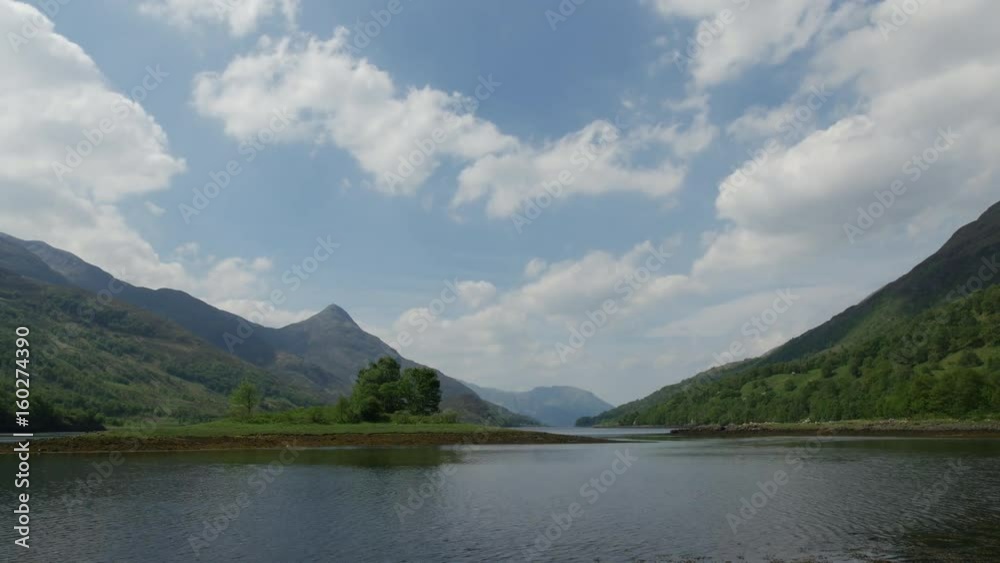 timelapse of clouds moving over loch leven near kinlochleven in scotland on a summer day timelapse of clouds moving over loch leven near kinlochleven in scotland on a summer day