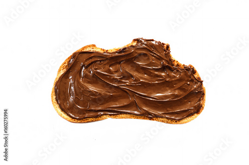 toast with chocolate paste