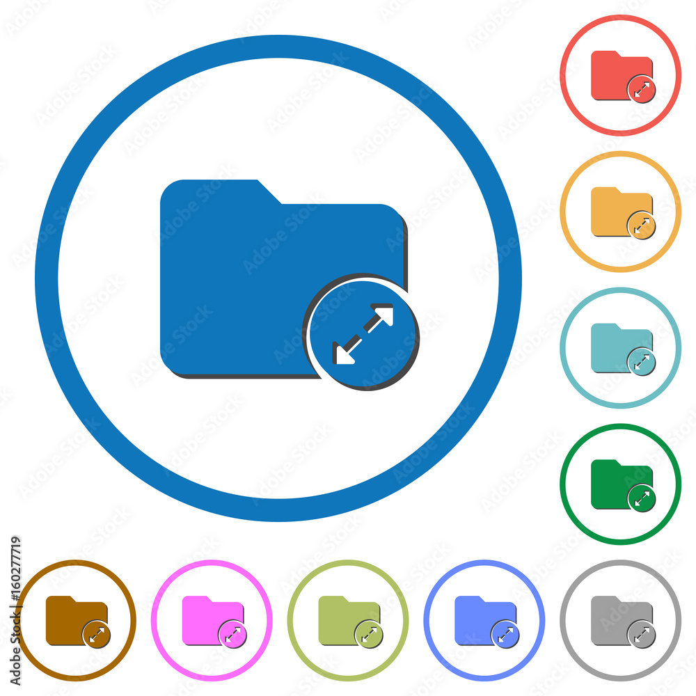 Uncompress directory icons with shadows and outlines Uncompress directory icons with shadows and outlines