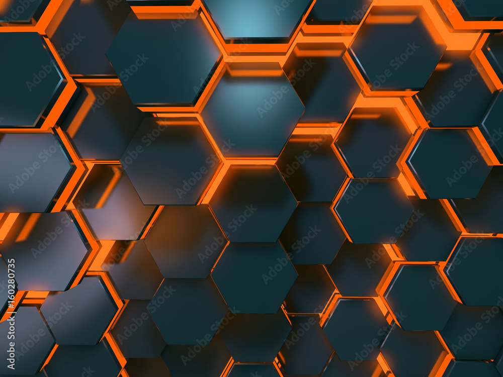 Scifi Waben Hintergrund