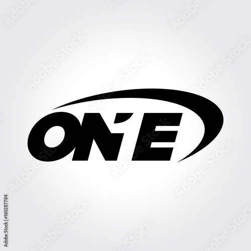 Creative number one symbol