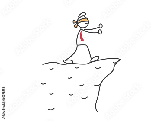 Creative Business Strategy Tips Stickman Illustration Concept - Always Know The Direction You Go