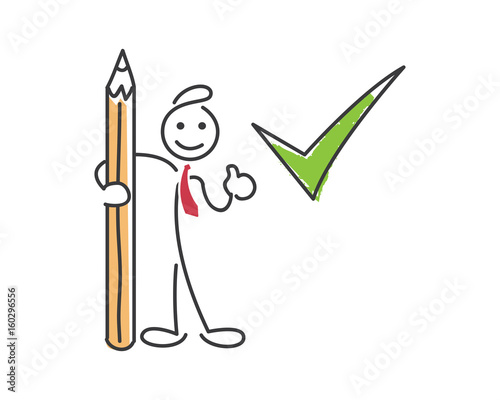 Creative Business Strategy Tips Stickman Illustration Concept - Review Your Plan Periodically