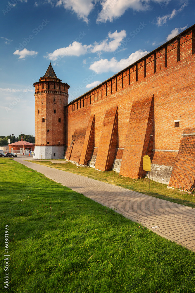 defensive wall and tower of the Kolomna Kremlin