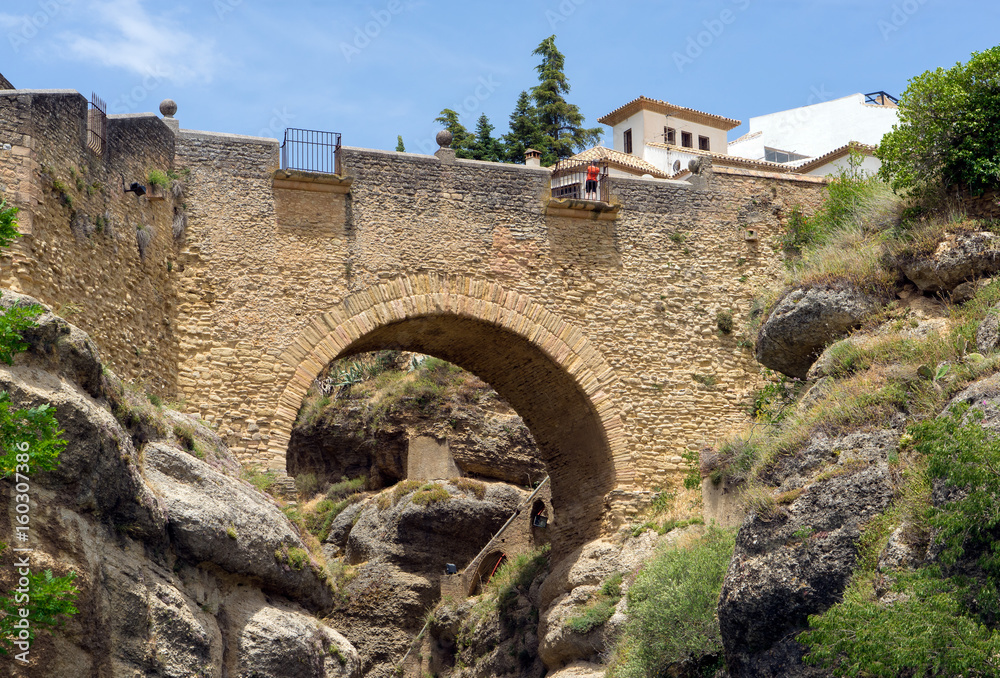 Obraz premium The Old Bridge of Ronda Spain
