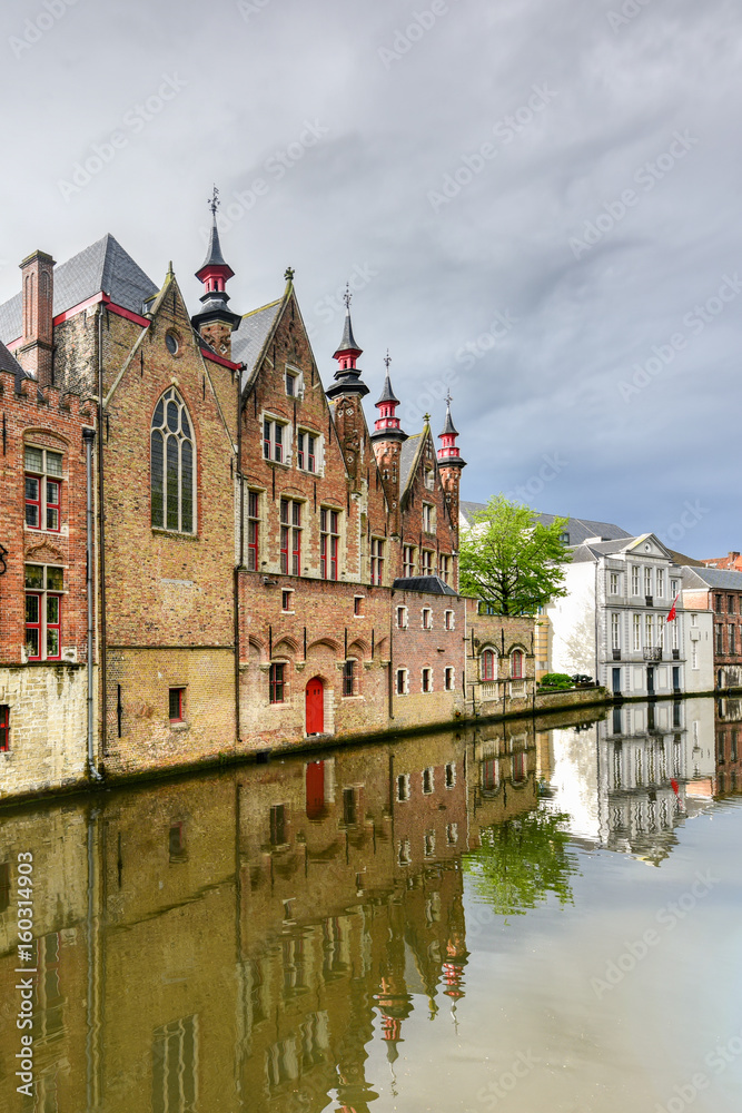 Obraz premium Canals of Bruges, Belgium