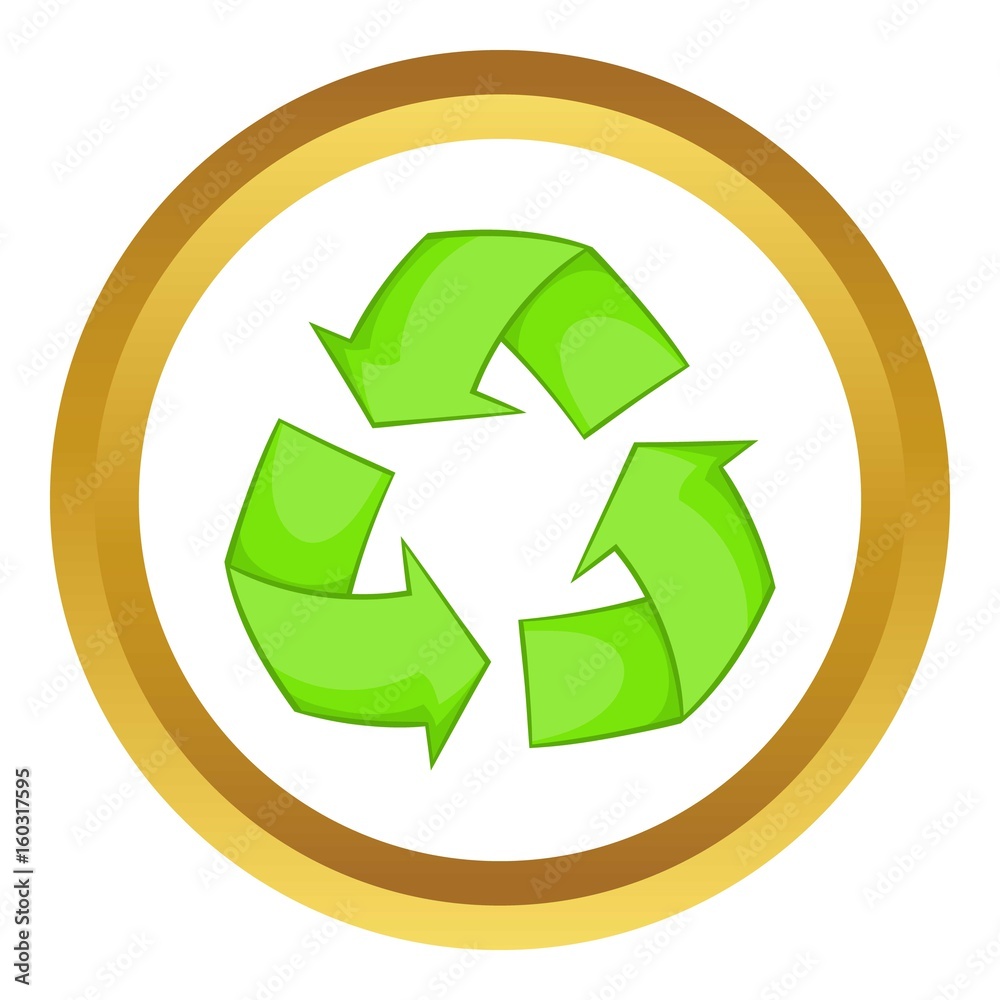 Obraz premium Recycling vector icon