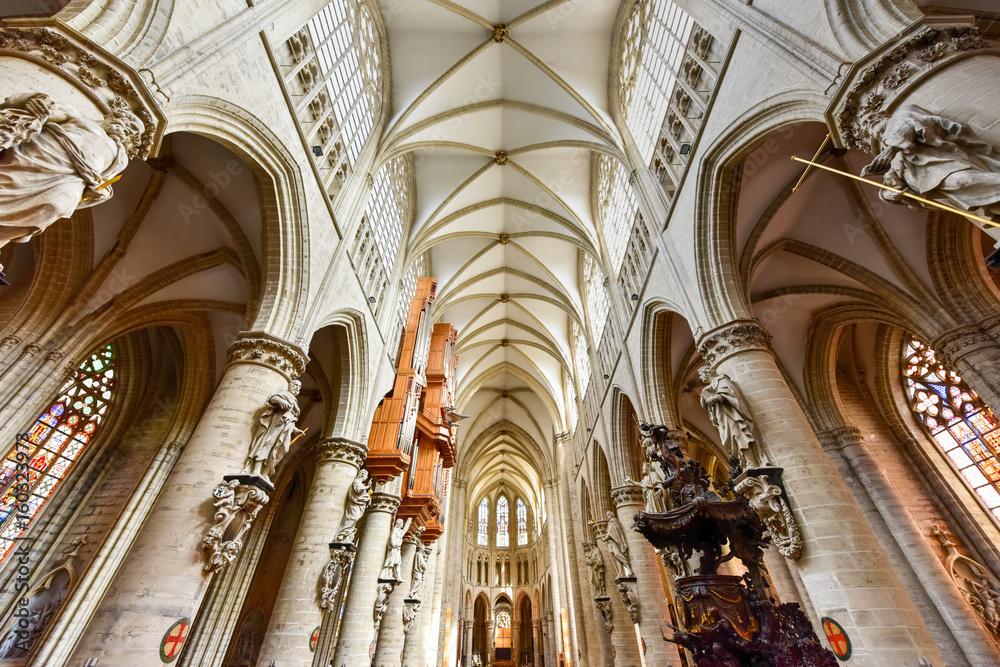 St. Gudula Cathedral, Brussels, Belgium
