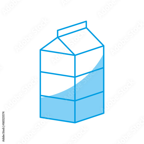 milk box icon over white background vector illustration