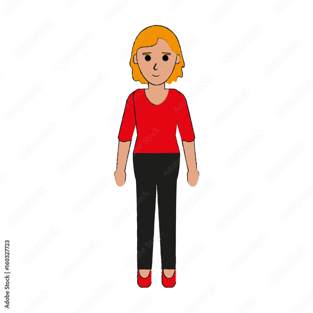 happy woman dressed in professional outfit icon image happy woman dressed in professional outfit icon image