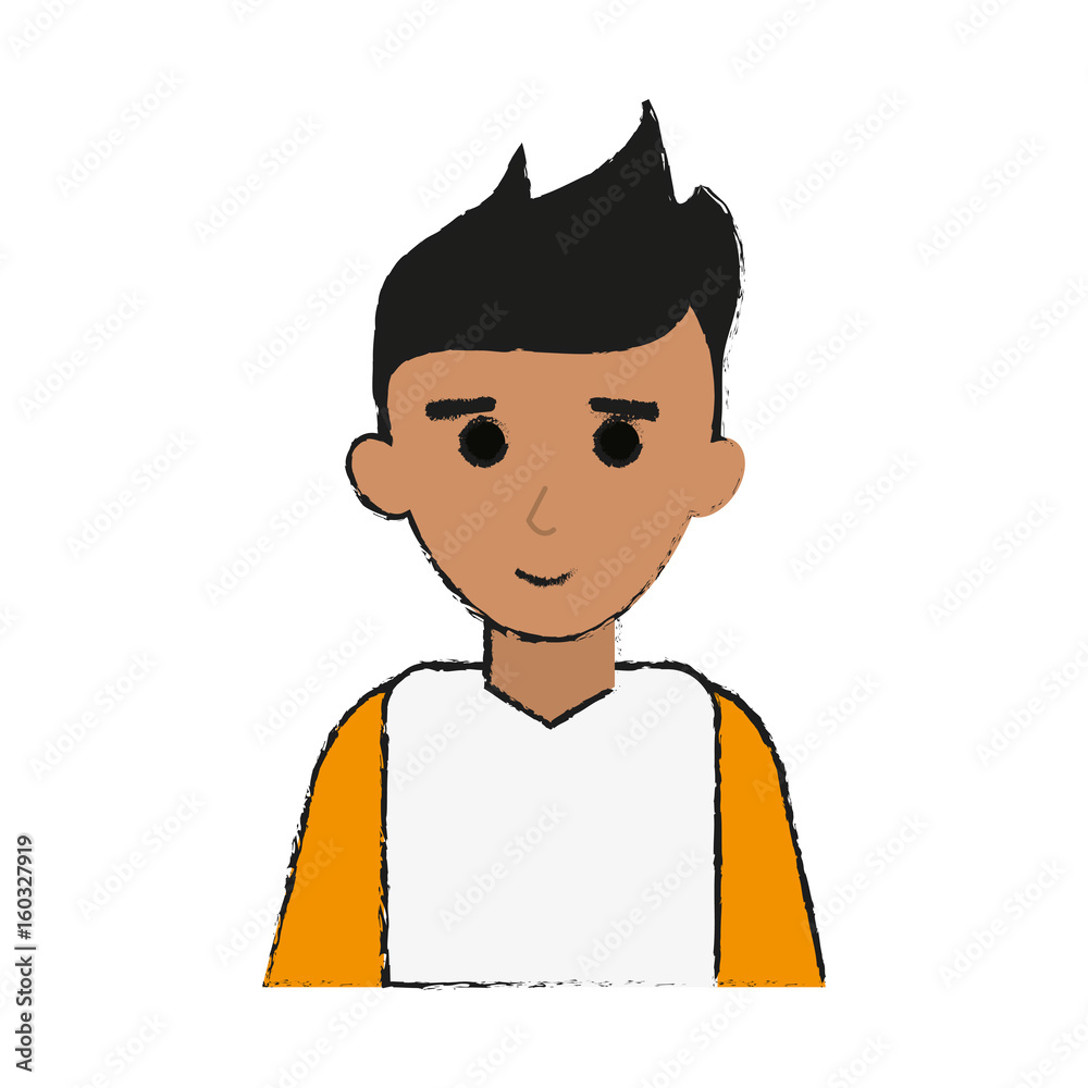 young happy man in casual outfit icon image young happy man in casual outfit icon image