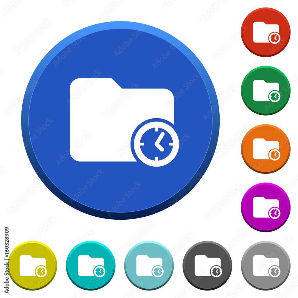 Directory creation time beveled buttons