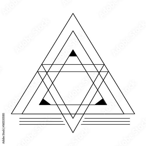 geometric figure icon over white background vector illustration