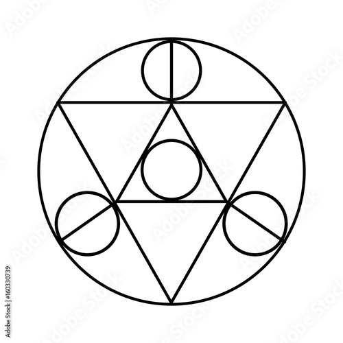 geometric figure icon over white background vector illustration